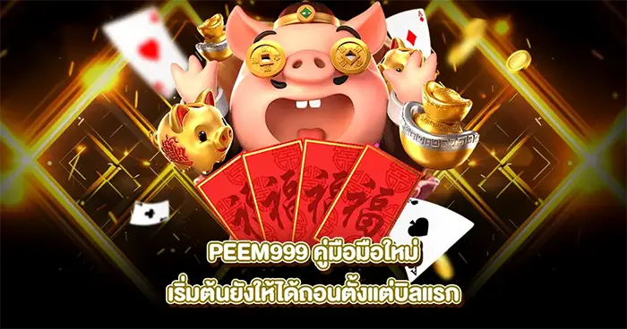 คู่มือมือใหม่ PEEM999 เริ่มเล่นสล็อตและคาสิโนออนไลน์ให้ได้กำไรตั้งแต่บิลแรก