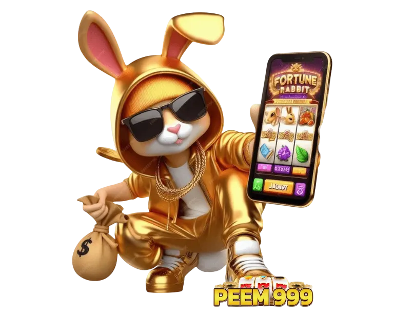 เกมสล็อต PEEM999 ตัวละครการ์ตูนถือกล่องทอง แจกโบนัสและเหรียญรางวัลจำนวนมาก